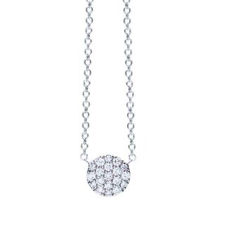 Chaine avec pendentif - Or blanc 18 cts | One More