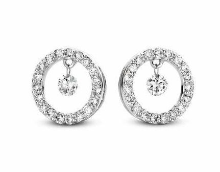 Boucles d&#039;oreilles - Or blanc 18 cts | DAVICE