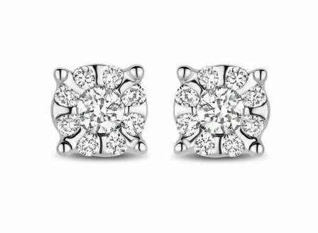 Boucles d&#039;oreilles - Or blanc 18 cts | DAVICE