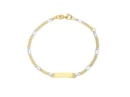 Matricules b&eacute;b&eacute; - Or bicolore 18 cts | K-Collection