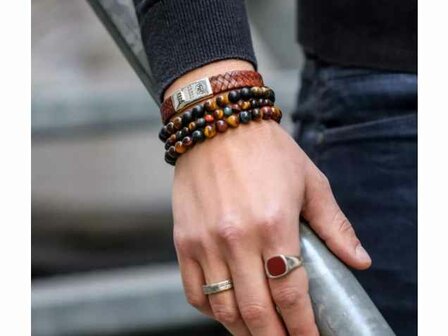 Rebel&amp;Rose - Cuir+Argent