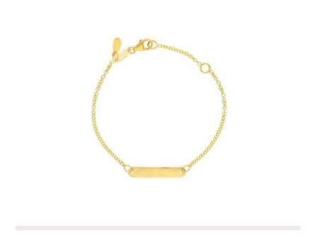 Matricules b&eacute;b&eacute; - Or jaune 18 cts | K-Cr&eacute;ations