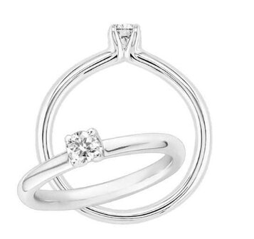 Bagues 1 - Or blanc 18 cts