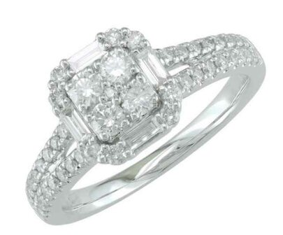 Bagues 1 - Or blanc 18 cts