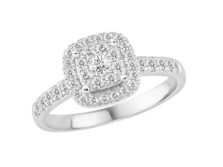 Bagues 2 - Or blanc 18 cts | K-Collection