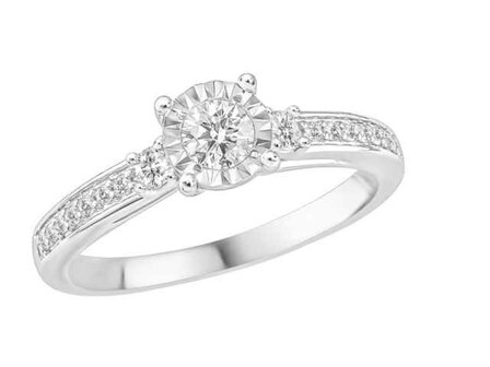 Bagues 2 - Or blanc 18 cts | K-Collection