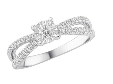Bagues 2 - Or blanc 18 cts | K-Collection