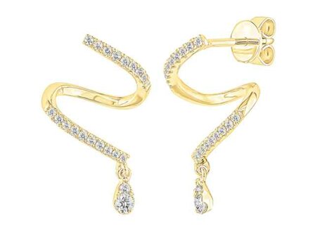 Boucles d&#039;oreilles - Or jaune 18 cts | K-Collection