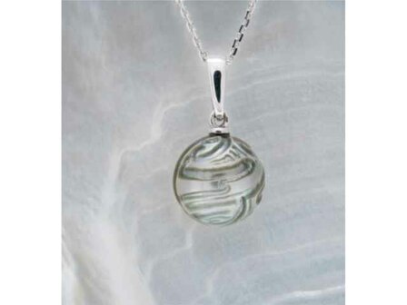 Pendentif - perle+or blanc | K-Collection