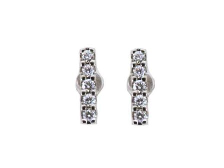 Boucles d&#039;oreilles - Or blanc 18 cts | K-Collection