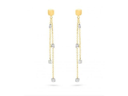 Boucles d&#039;oreilles - Or bicolore 18 cts | Femme Ador&eacute;e