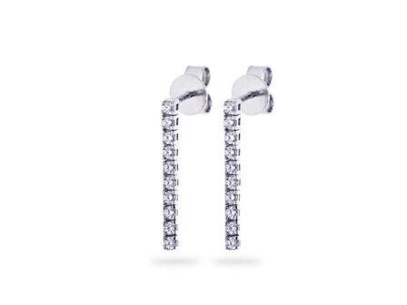 Boucles d&#039;oreilles - Or blanc 18 cts | K-Collection