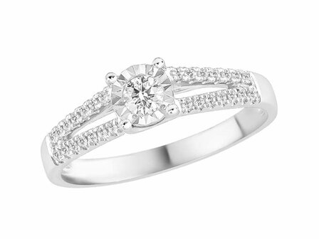Bagues 2 - Or blanc 18 cts | K-Collection