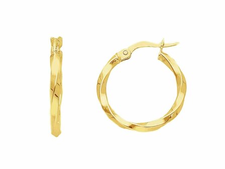 Boucles d'oreilles - Or jaune 18 cts | K-Cr&eacute;ations