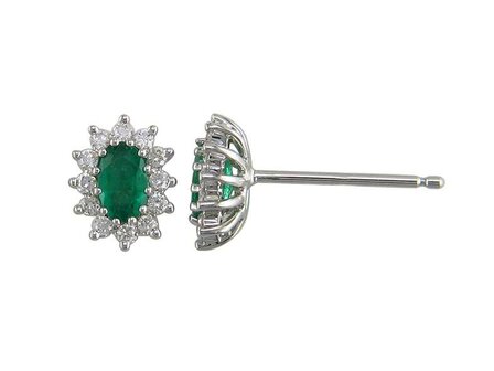 Boucles d'oreilles - Or blanc 18 cts | K-Collection