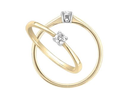 Bagues 1 - Or bicolore 18 cts | K-Collection