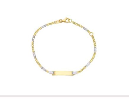 Matricules b&eacute;b&eacute; - Or bicolore 18 cts | K-Collection