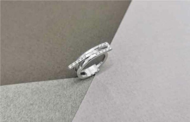 K-Créations - Or blanc 18 cts | Bague