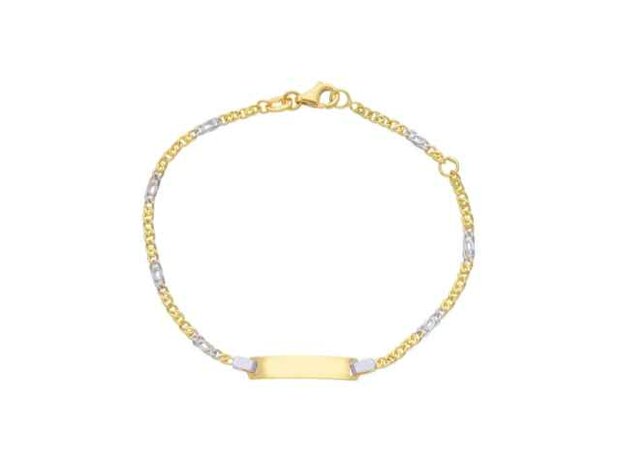 Matricules b&eacute;b&eacute; - Or bicolore 18 cts | K-Collection