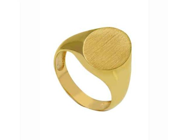 Chevalière - Or jaune 18 cts | Bague