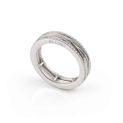 Bagues 1 - Or blanc 18 cts | Al Coro
