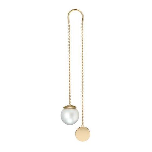 Boucles d'oreilles - Perle+or jaune | Alessandra Dona