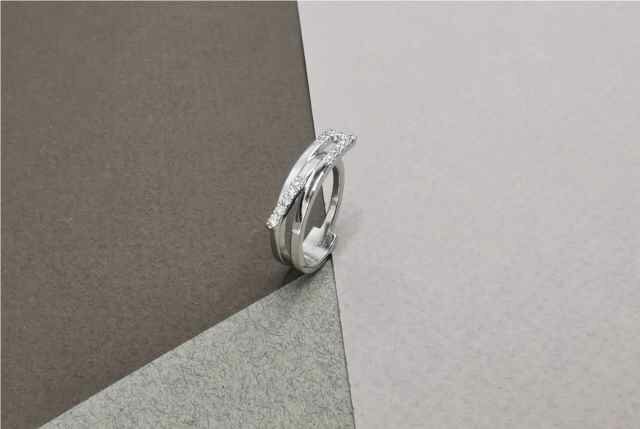 K-Créations - Or blanc 18 cts | Bague