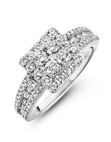 Bagues 1 - Or blanc 18 cts | DAVICE