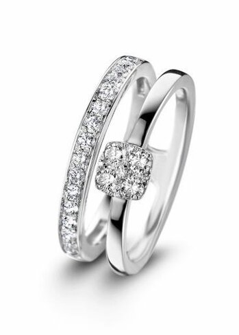 Bagues 1 - Or blanc 18 cts | DAVICE