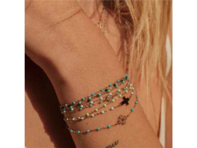 Bracelet or - Or et résine | Gigi Clozeau