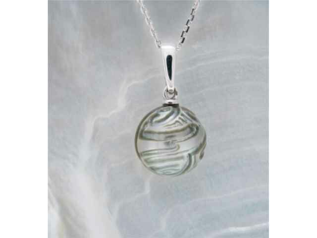 Pendentif - perle+or blanc | K-Collection