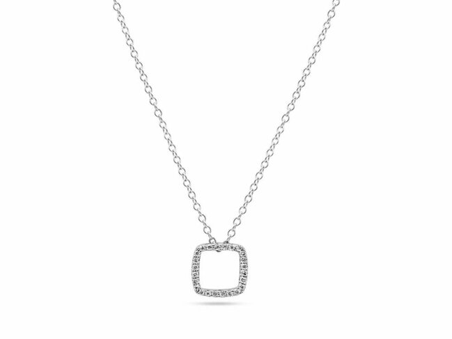 Chaine avec pendentif - Or jaune 18 cts | Brillant