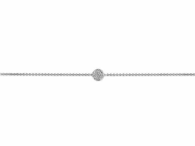 Bracelet or - Or blanc 18 cts | Brillant