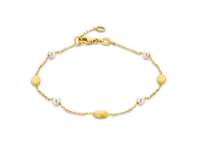 Bracelet or - Perle+or jaune | Femme Adorée