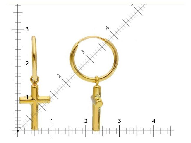 Boucles d'oreilles - Or jaune 18 cts | K-Collection
