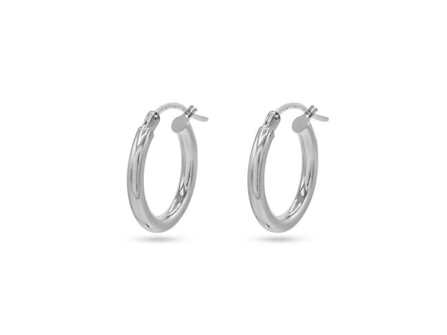 Boucles d'oreilles - Or blanc 18 cts | Femme Adorée