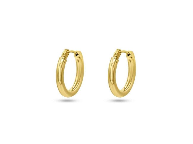Boucles d'oreilles - Or jaune 18 cts | Brillant