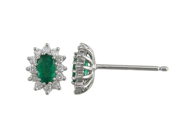 Boucles d'oreilles - Or blanc 18 cts | K-Collection