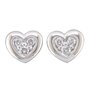 Boucles d'oreilles - Or blanc 18 cts | Boucle d'oreille